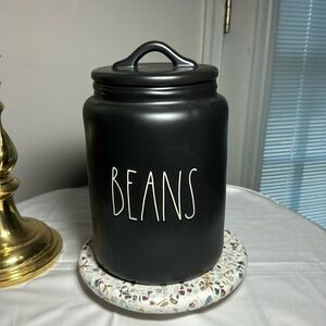 Large Rae Dunn Beans canister